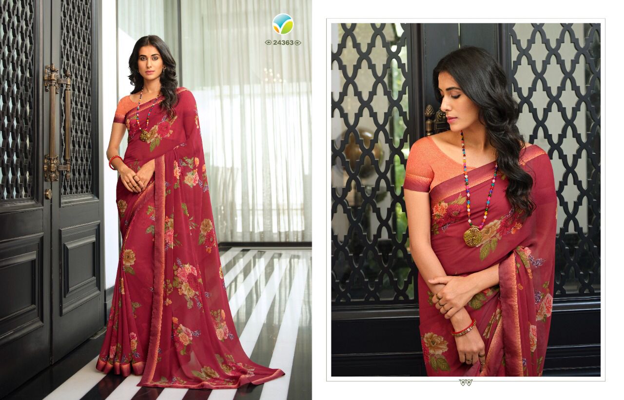 GC GAURVI 0.3 Georgette Daily Wear Sarees Catalog